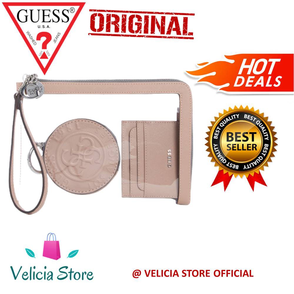 SALE TAS GUESS - CELESTINE 3 IN 1 WRISTLET ORIGINAL COUNTER