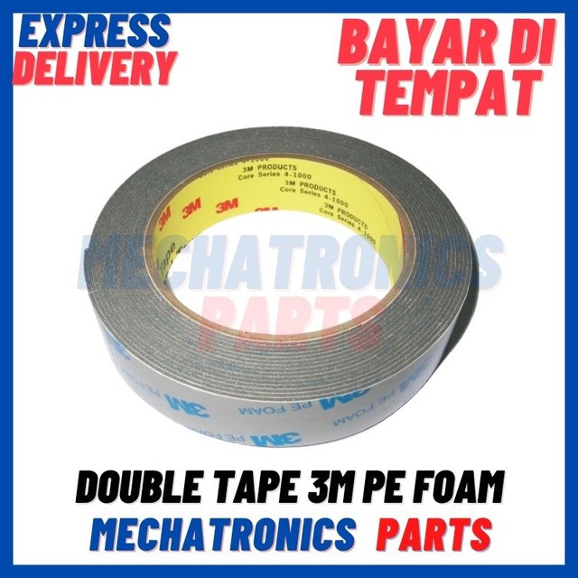 DOUBLE TAPE 3M PE FOAM Lebar 22mm x Panjang 4.5 Meter