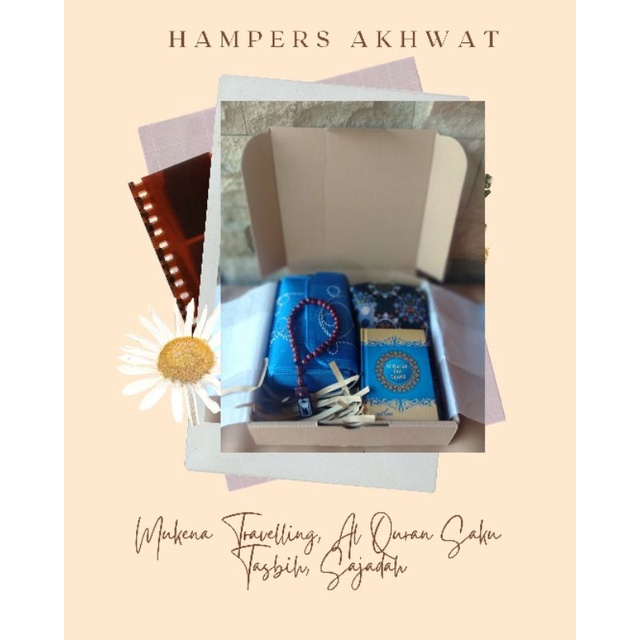 

Hampers Mukena Traveling | Hampers Akhwat | Hampers Birthday | Hampers Ultah | Hampers Wisuda