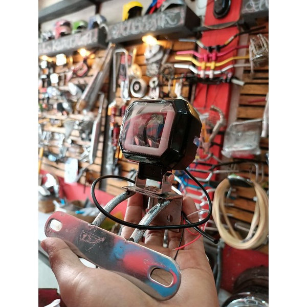 lampu daymaker RX-King kotak set pangkon