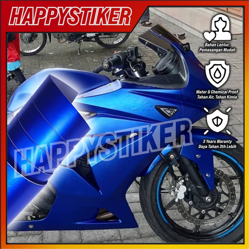STIKER SKOTLET BIRU METALIK DOFF