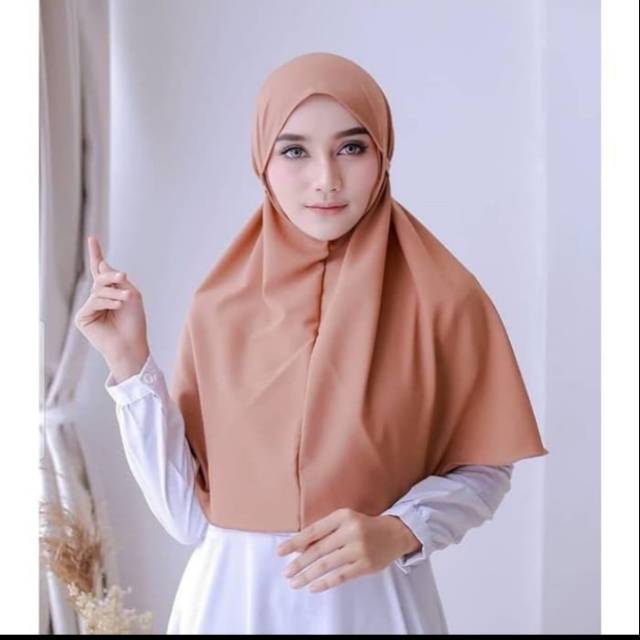 Jilbab Bergo /Bergo Tali Hijab/ Jilbab Kerudung Khimar Instan Tali Tanpa Pet