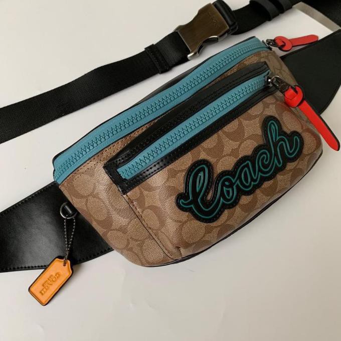 Hemat Coach Rivington Belt Waist Bag In Signature - Original 100% Trendi