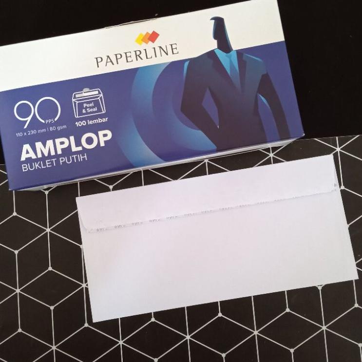 

(SIAP KIRIM!) Amplop Buklet Putih Paperline 90 PPS (Isi 100 pcs)