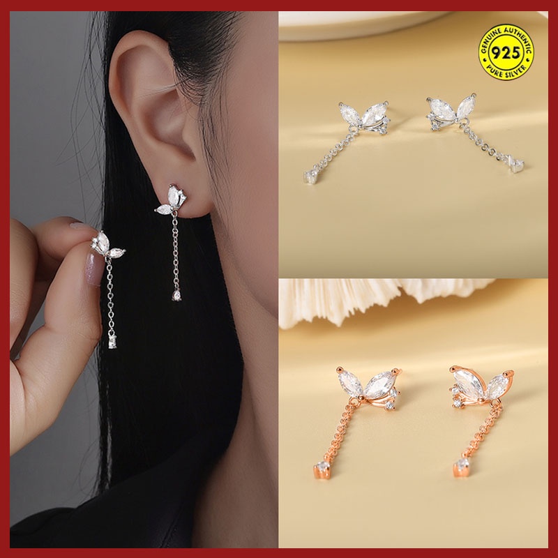 Anting Tusuk Sterling Silver 925 Model Kupu-Kupu Untuk Wanita