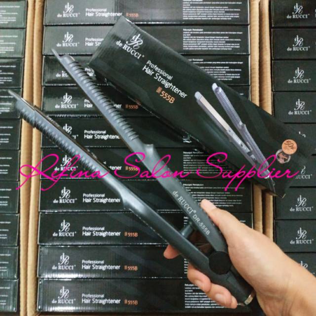 CATOK DE RUCCI 2in1 DR555B ORIGINAL BY AMARA | CATOKAN RAMBUT LURUS &amp; CURLY [FREE BUBBLE WRAP]