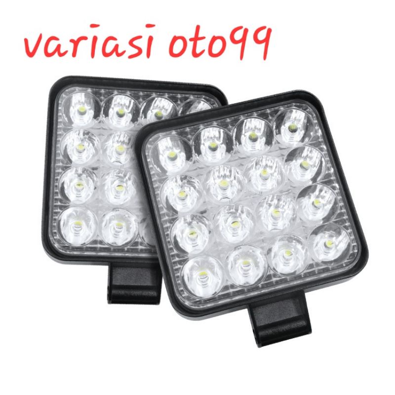 Lampu Tembak Sorot LED Worklight 14mata dan 16mata MINI 42w 12V bulat&amp;Kotak