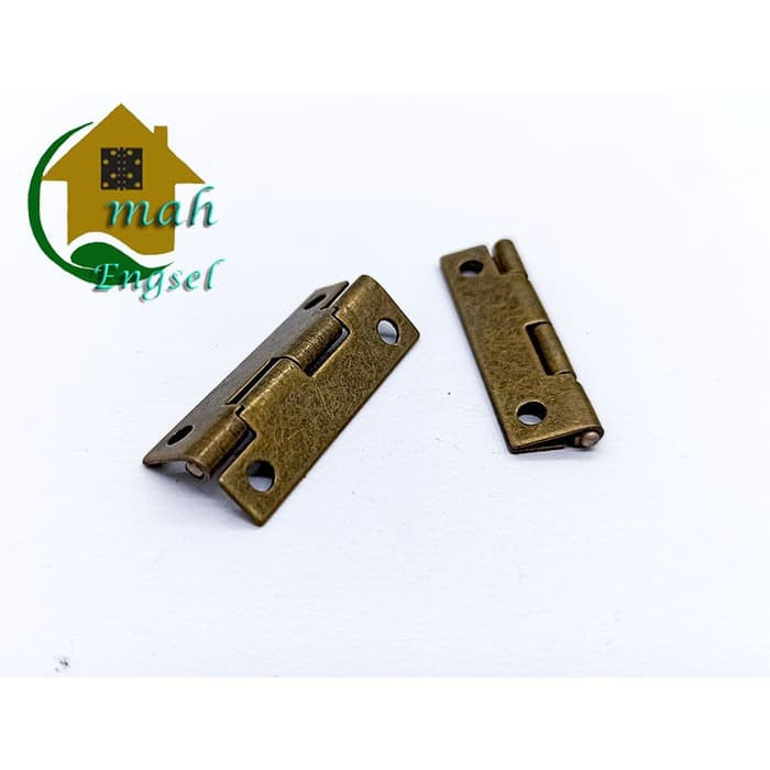 Omah Engsel - Engsel mini 90 derajat 10x35 mm A8.H64 Engsel kecil kotak box antik
