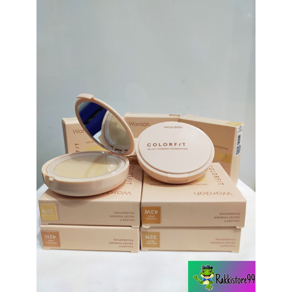 ❣️Rakkistore99❣️Wardah Colorfit Velvet POWDER FOUNDATION  SPF 20 PA+++ 11g FULL / REFILL