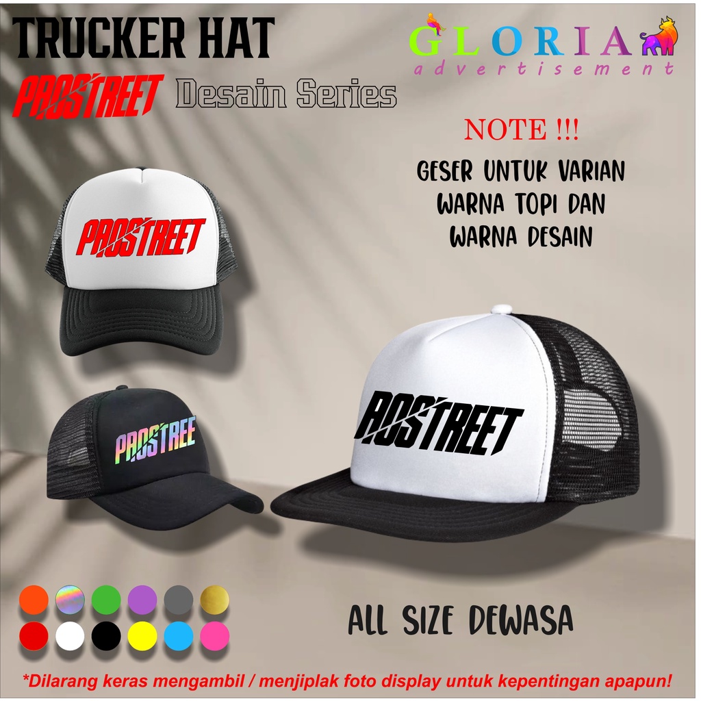 TOPI PROSTREET / TOPI TRUCKER &amp; SNAPBACK PREMIUM DISTRO