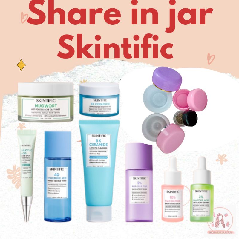 SHARE IN JAR SKINTIFIC Niacinamide Brightening Serum Salicy Acid Anti Acne Ceramide Barrier Repair M