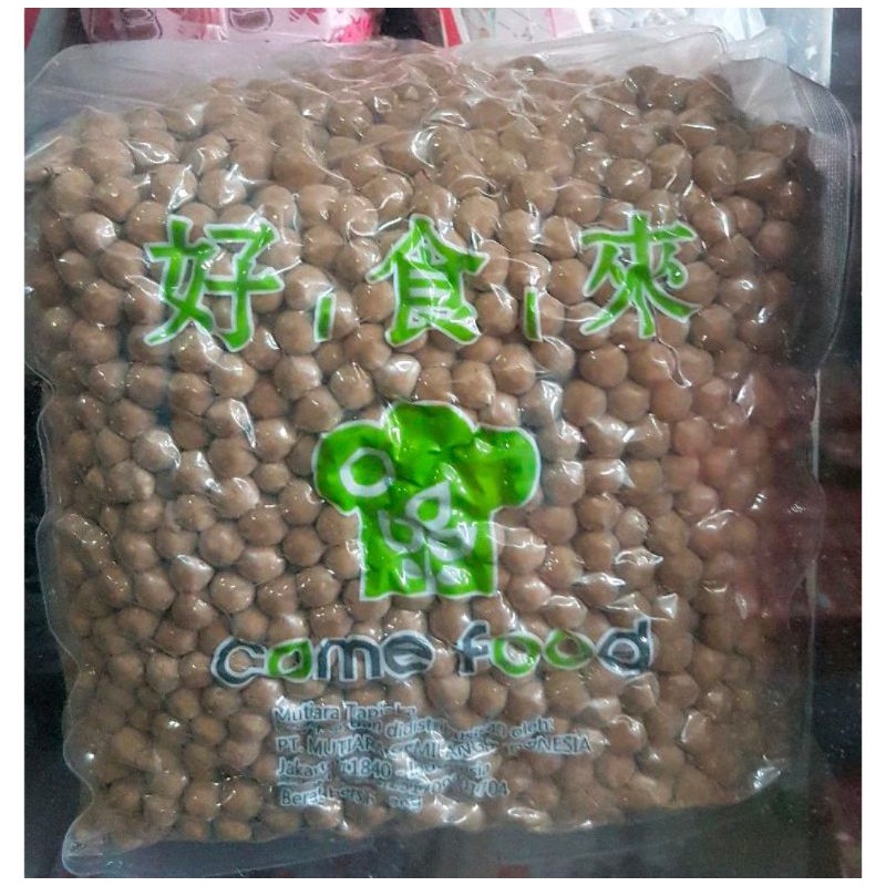 

COME FOOD Tapioca Pearls 3kg / Mutiara Black Boba Bubble Topping Minuman