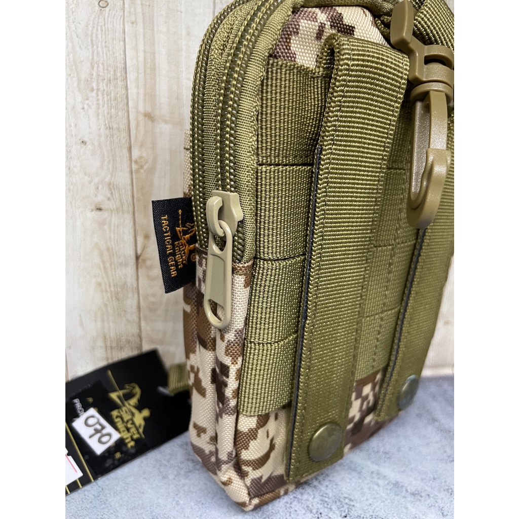 Sarung HP Tactical|Tempat HP Army|Kotak HP Import Silver Knight Loreng Digital Gurun