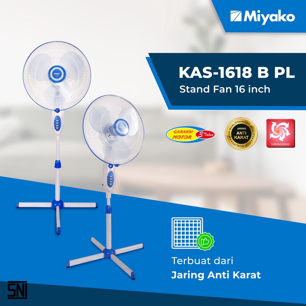 Miyako Kipas Angin Berdiri 2in1 16 inch - KAS1618B