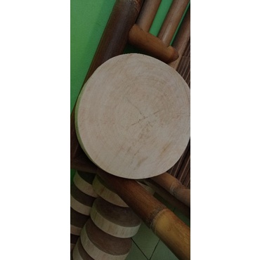talenan kayu bulat 35cm/talenan cincang daging/talenan dapur