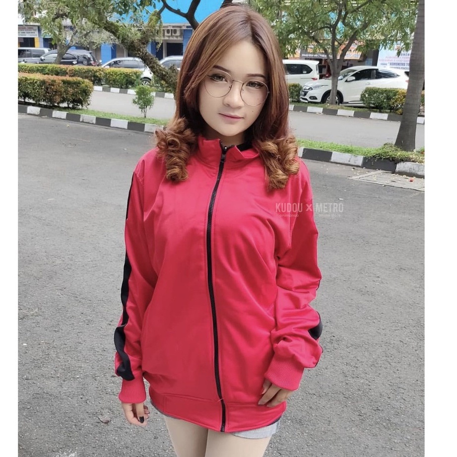 Jaket cosplay Inarizaki Haikyuu Red Anime Manga