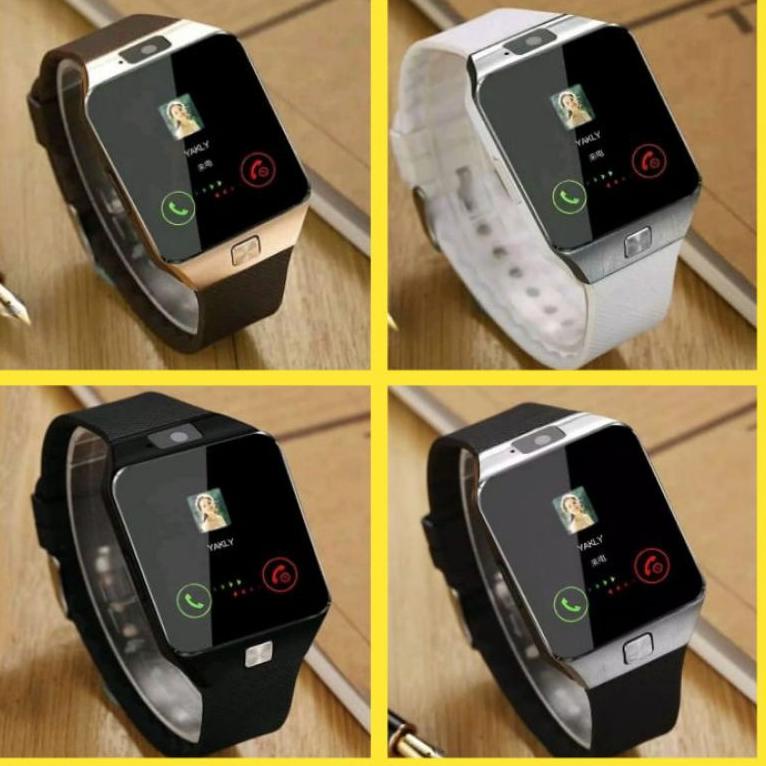 [KODE HQNAA] Jam Tangan Hp Pintar Smartwatch Smartband DZ09 U9 Pria Wanita Anak Dewasa Bluetooth Ant