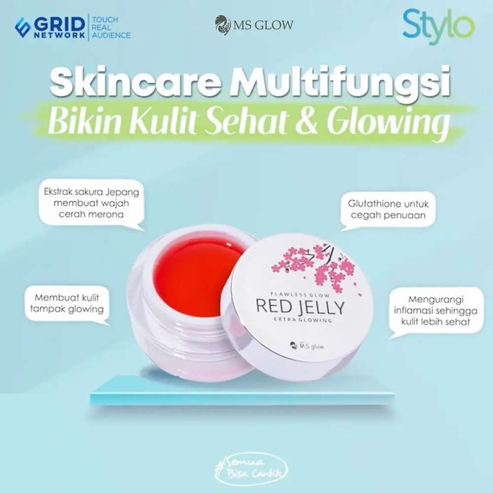 RED JELLY MS GLOW ORIGINAL 100%/RADIANCE GOLD  GEL MS GLOW