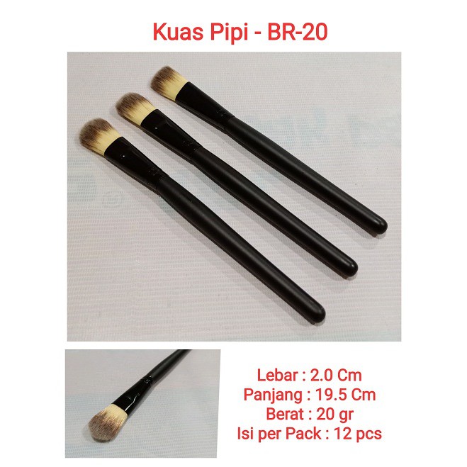 KUAS PIPI BR -20 ~ KUAS KABUKI ~ KUAS termurah MAKE UP ~ KUAS BLUSH ON.