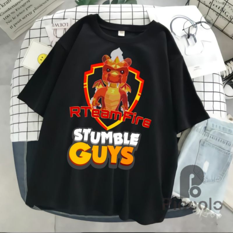 baju kaos anak stumble guys bahan cotton