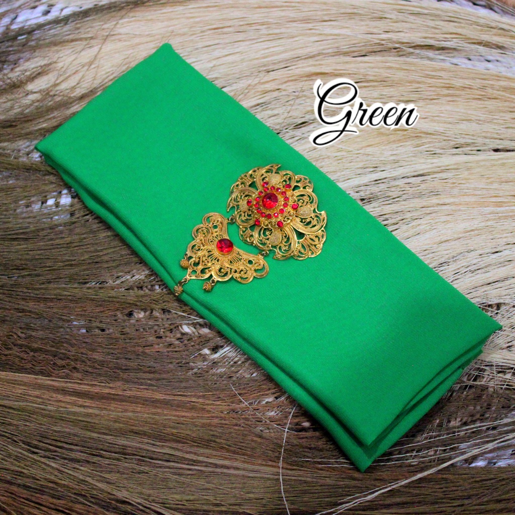 Selendang Sifon Hycon | Selendang Bali | Senteng-Green