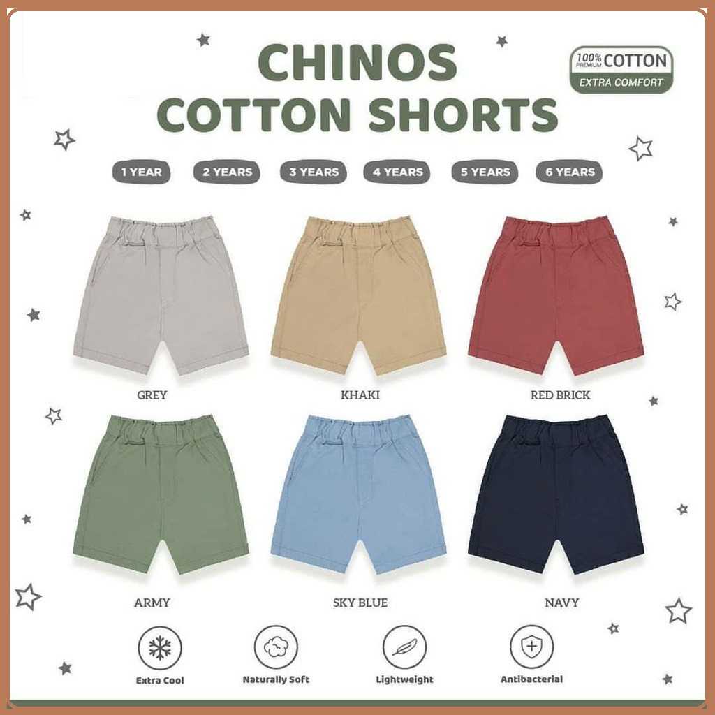 Little Palmerhaus Chinos Cotton Short | Celana Pendek Anak