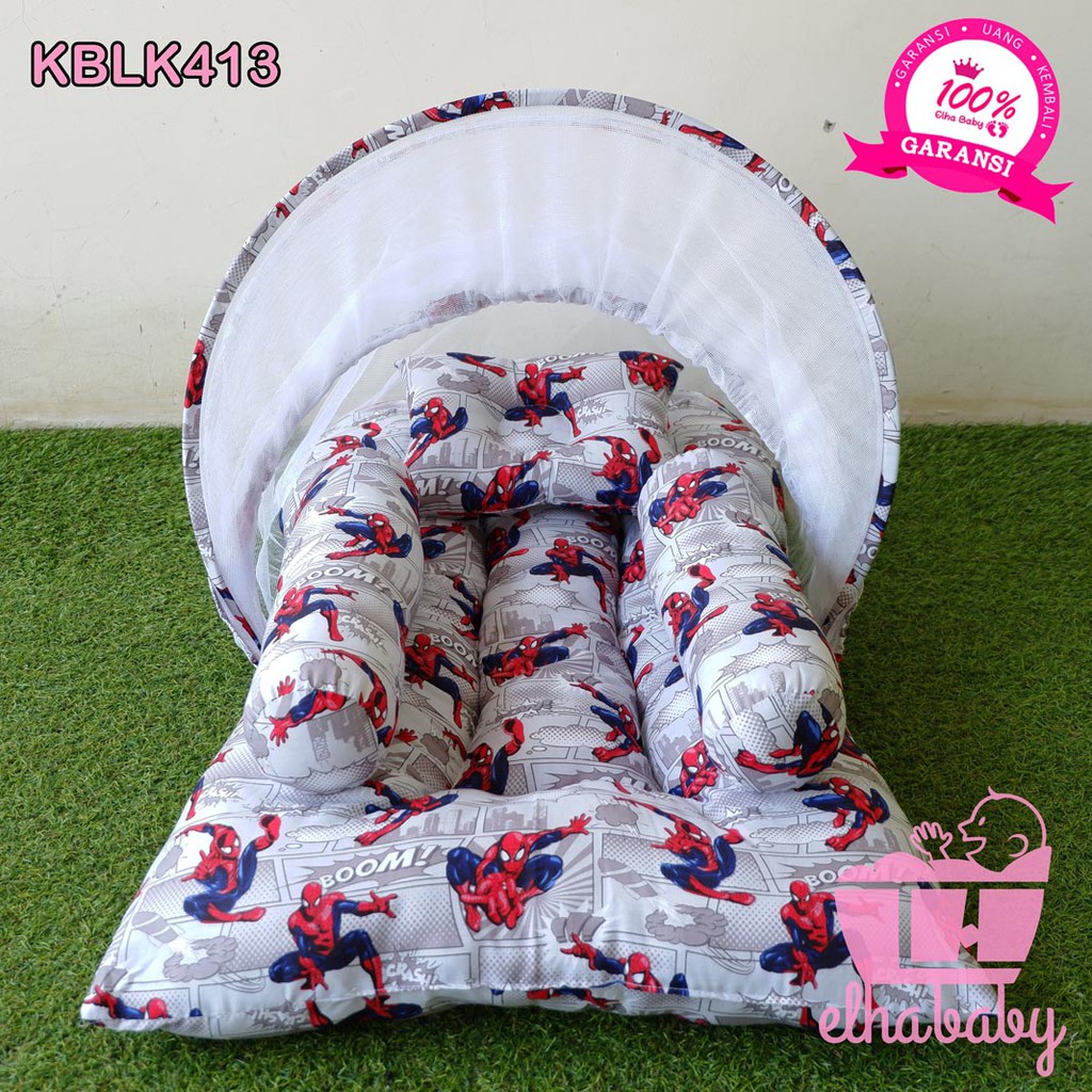 Kasur Bayi Lipat Kelambu Set Murah | Produk Perlengkapan Tempat Tidur Baby Peralatan Anak Baru Lahir