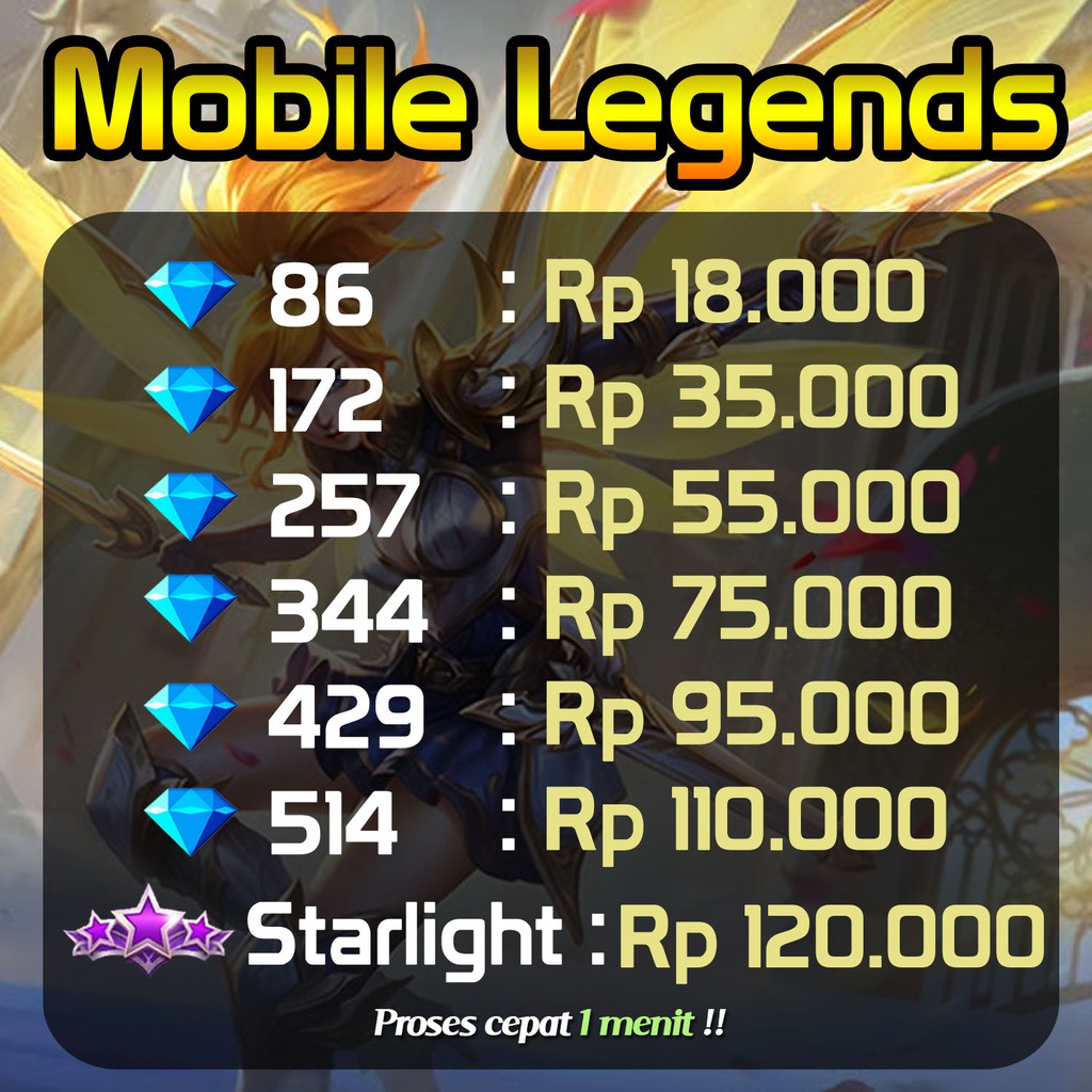 Diamond ml top-up Mobile Legends