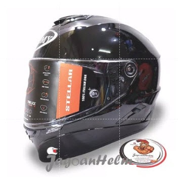 SUOMY HELM STELLAR | PLAIN BLACK | DOUBLE VISOR
