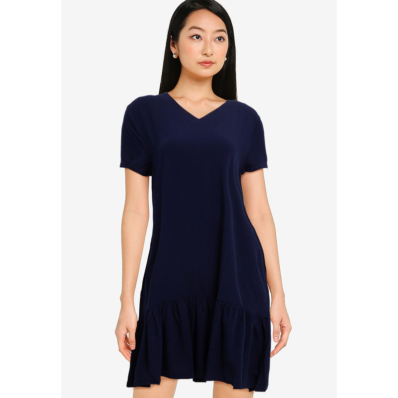 Tolliver Rayon Ruffle Midi Dress