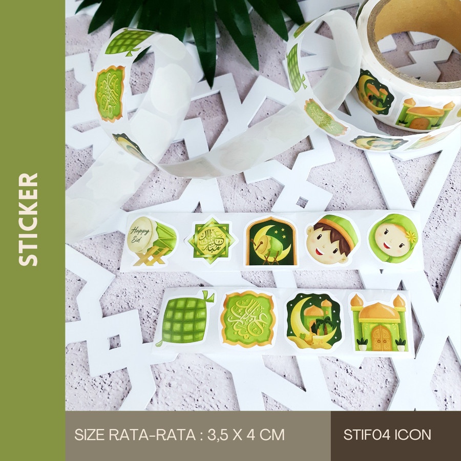 

STIF04 Icon-Sticker Idul Fitri STIF04 Icon / Label Hias Dekorasi Lebaran (50 pcs)