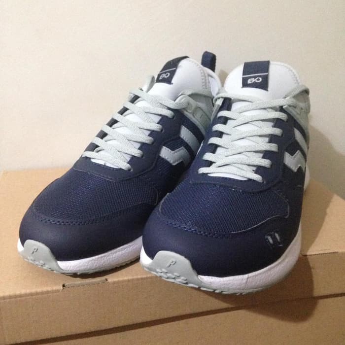 Sepatu Casual Piero Jogger RS Evo Blueberry Grey Original