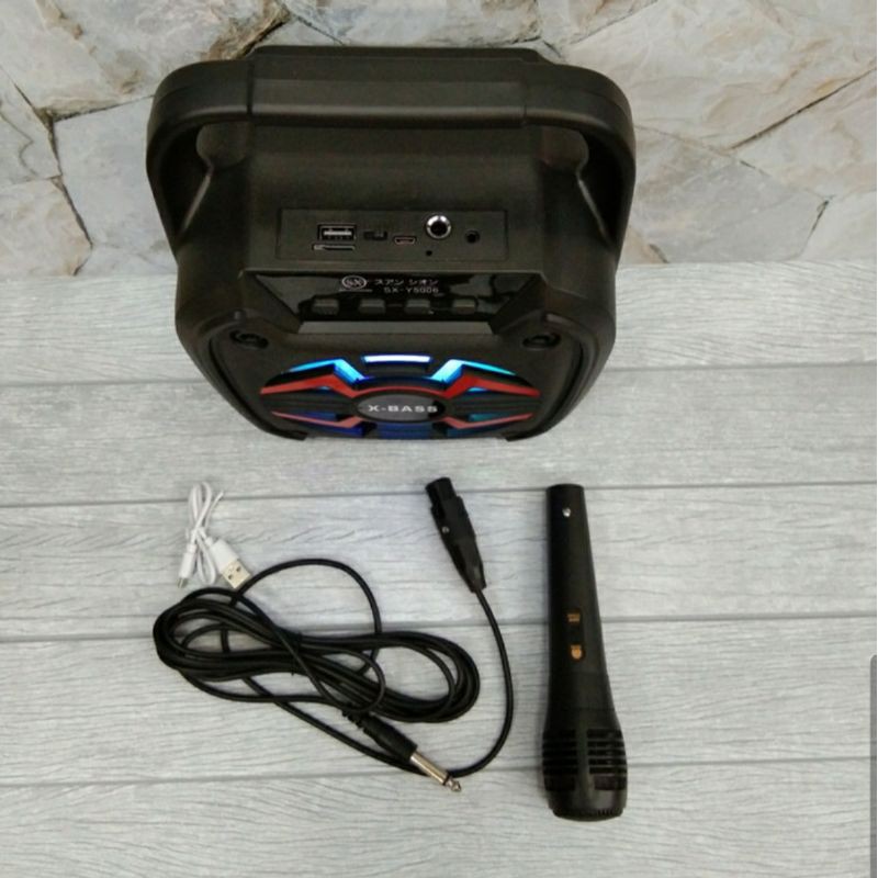 Speaker Sx - Y5006 Karaoke  Bluetooth Bonus mic / Speaker Bluetooth Karoke