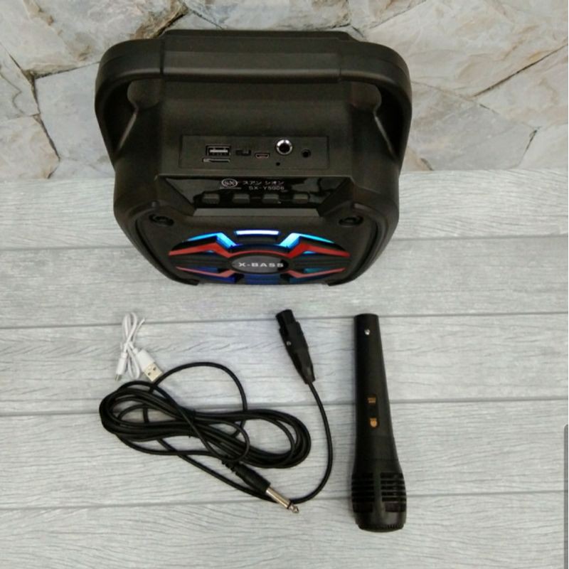 Speaker Sx - Y5006 Karaoke  Bluetooth Bonus mic / Speaker Bluetooth Karoke