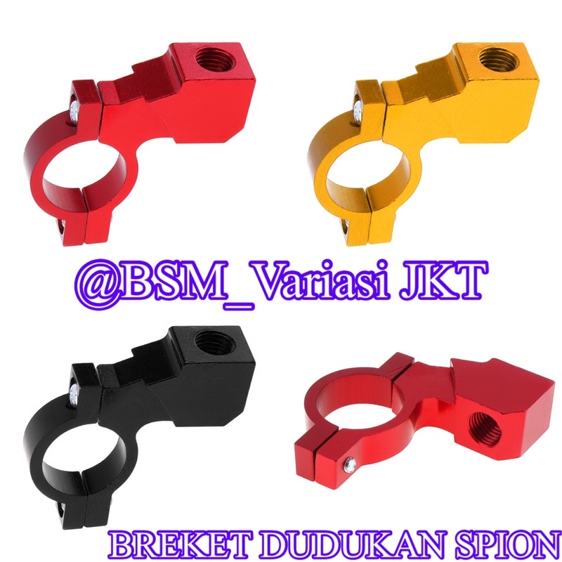 breket dudukan spion GOLD universal honda yamaha kawasi suzuki dll