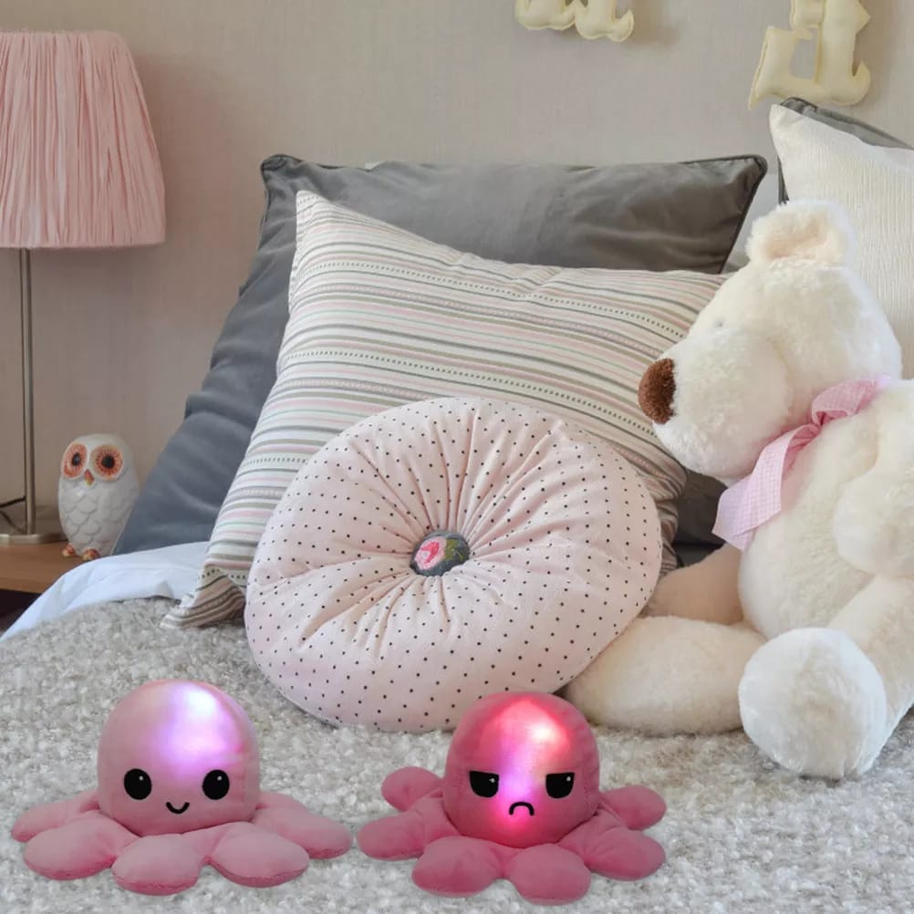 HOKKITERUS21⭐⭐⭐⭐⭐ BONEKA GURITA LED boneka gurita bolak balik boneka oktopus lampu G005