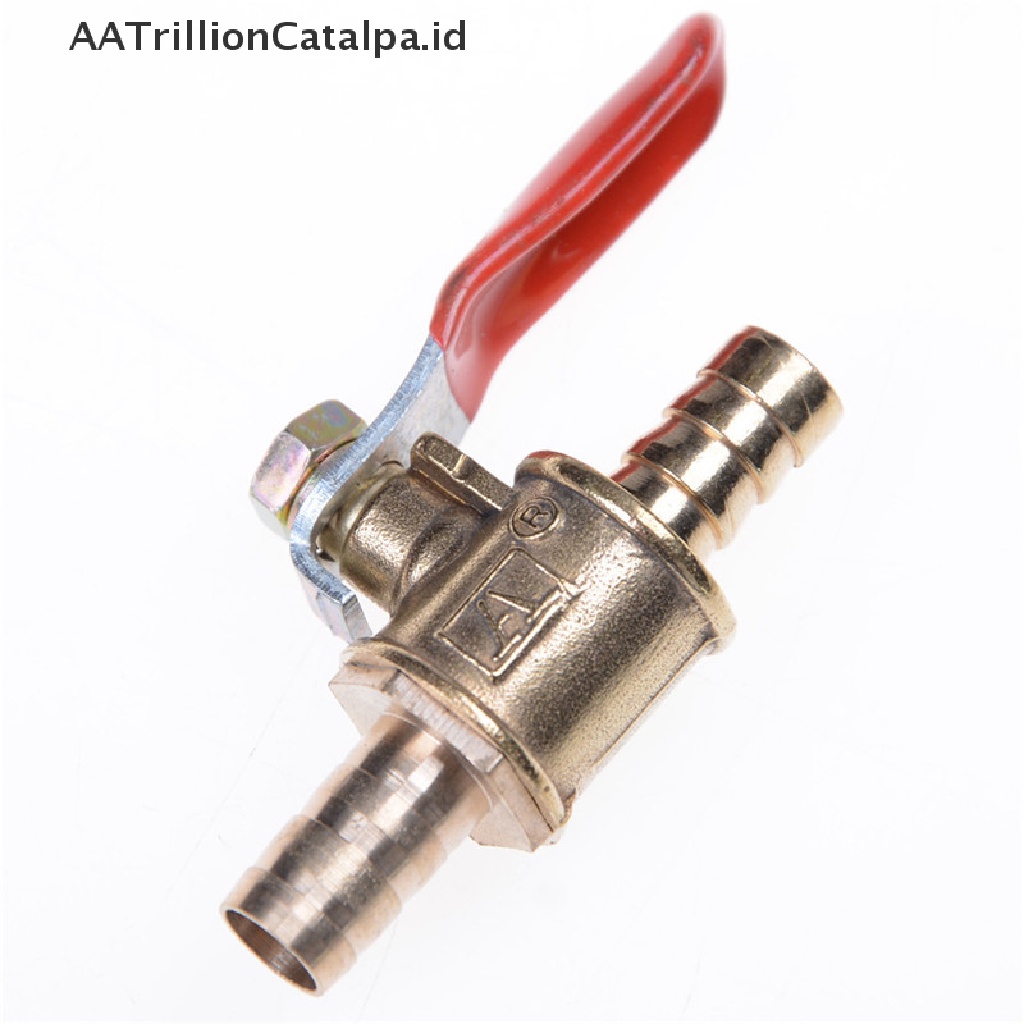 Aatrillioncatalpa Katup Bola 8mm 5 / 16 &quot;Bahan Kuningan Untuk Selang Air / Gas / Bahan Bakar