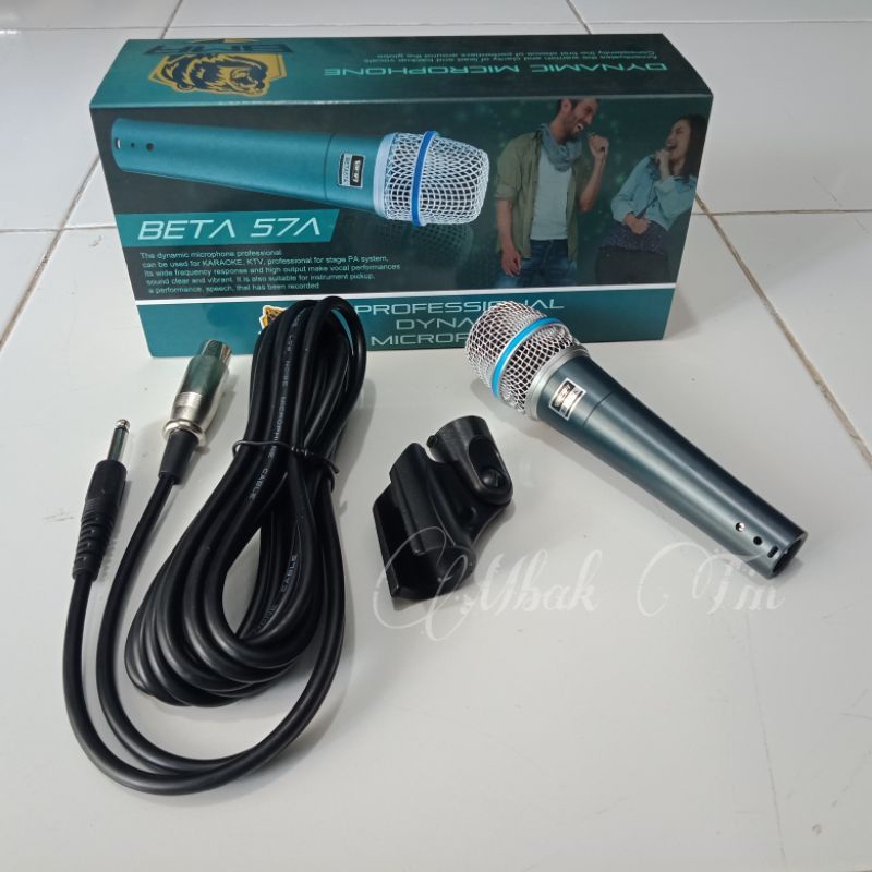 Mic BMA Beta 57A Microphone Vokal Beta-57A Tanpa Saklar