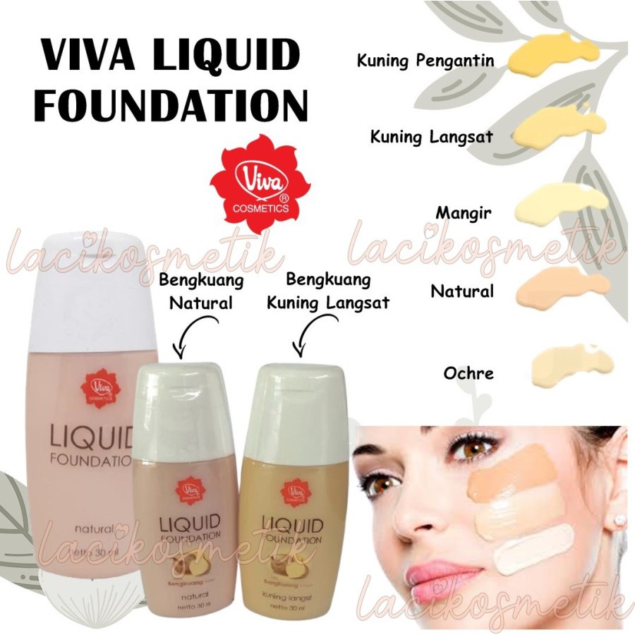 ✨LACIKOSME✨ VIVA LIQUID ULTRA FOUNDATION COVERING CREAM CONCEALER - ALAS BEDAK ORIGINAL BPOM