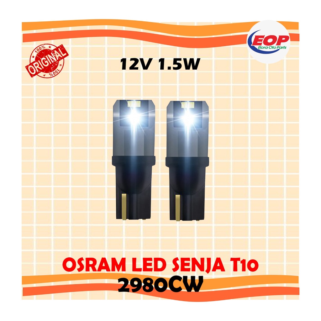 Bohlam OSRAM LED  T10  W5W 2980CW ORIGINAL