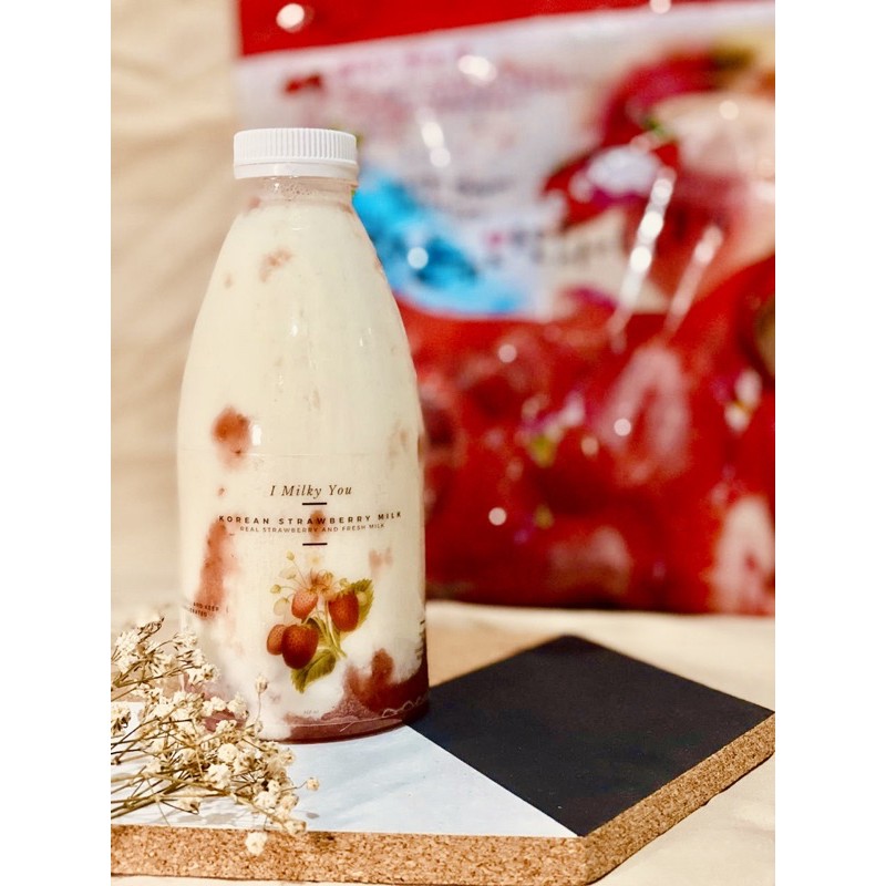 

Korean Strawberry Fresh Milk