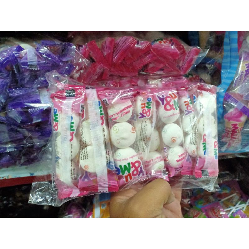 

Marsmallow You&Me Fruit Jam Marshmallow Kepang You&Me Isi 20pcs