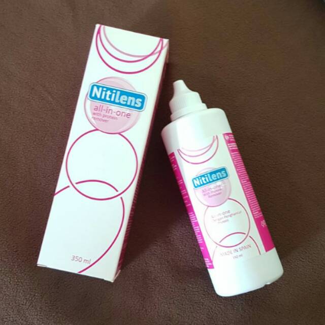 Cairan pembersih softlens Nitilens / pencuci soflens dan perendam soflens anti bakteri