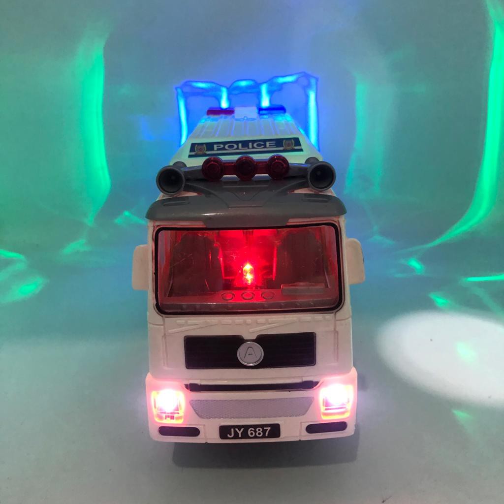 Mainan anak mobil truck polisi / police wagon BO