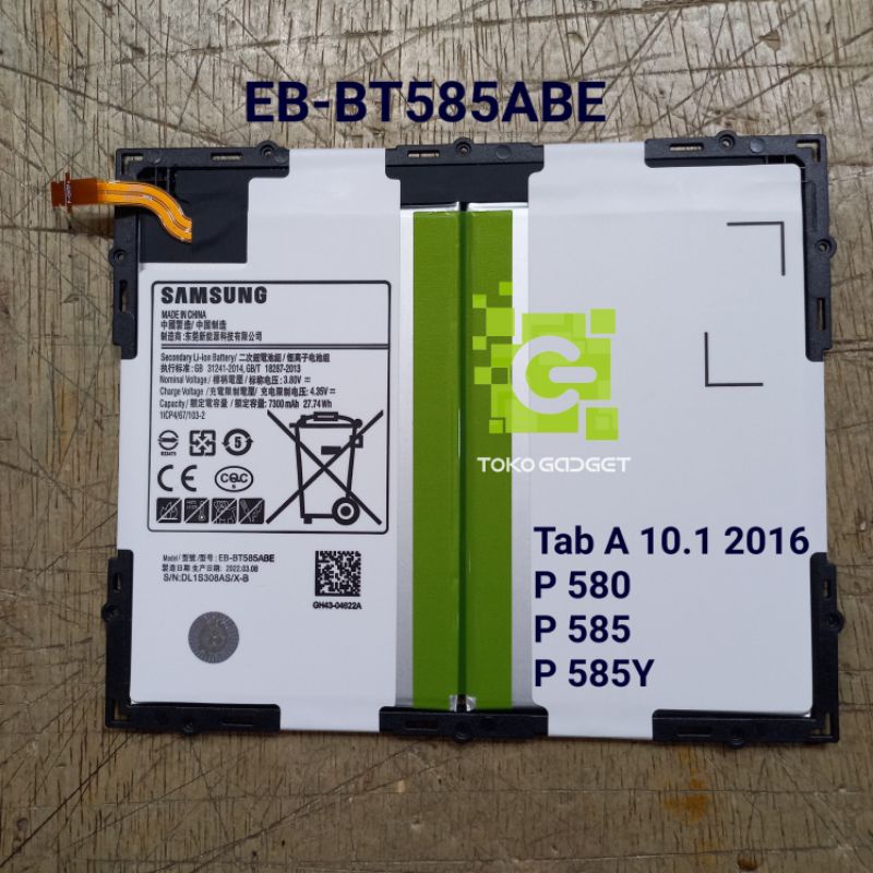 Baterai SAMSUNG TAB A 10.1 2016 P585 P585Y P580 EB-BT585ABE ORIGINAL