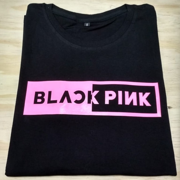 BLACKPINK KAOS BAJU KPOP KOREA BLACKPINK LENGAN PENDEK HITAM TSHIRT ATASAN PRIA WANITA COTTON COMBED