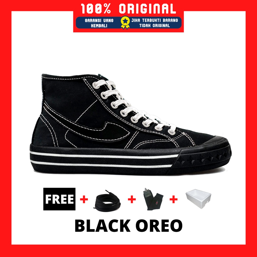 Original Not Sepatu Compass Retrograde High Sneakers Lokal Casual Pria dan Wanita