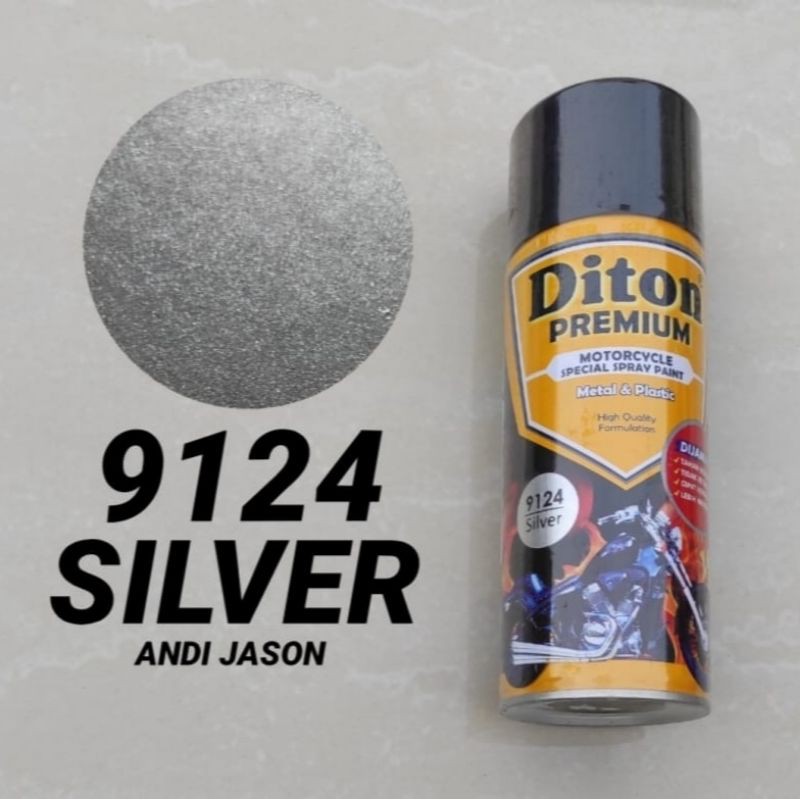 DITON PREMIUM CAT SEMPROT TAHAN BENSIN 400CC 9124 SILVER