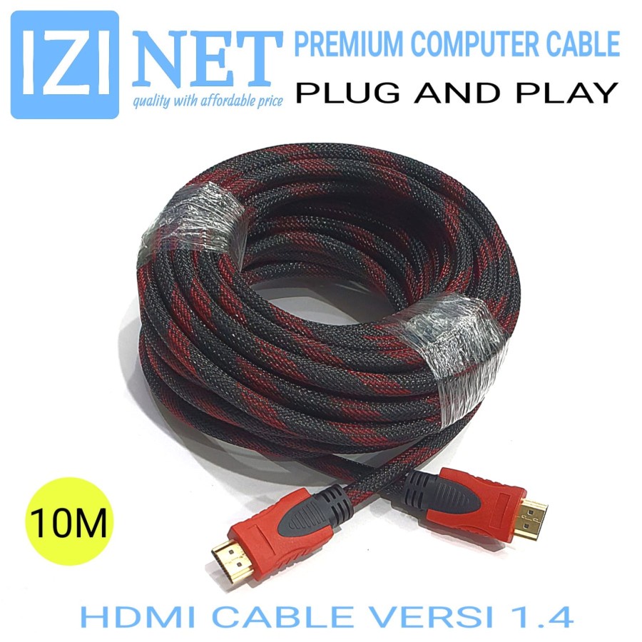 Kabel hdmi 10 meter izinet HDMI CABLE 10M