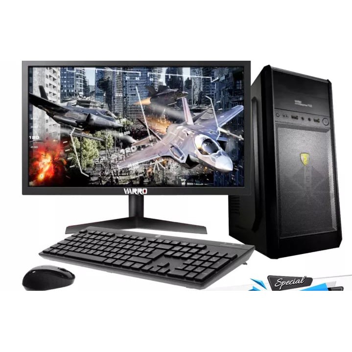 Pc 1 set rakitan lengkap Core i5 ram 8 gb feat LED 17&quot;